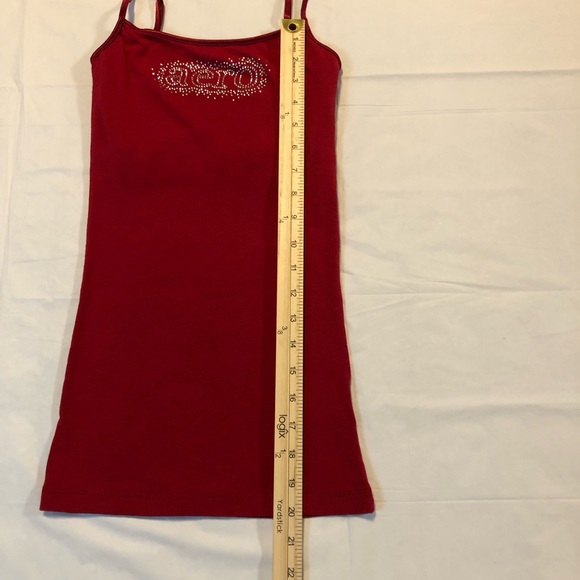 Aeropostale Women’s Adjustable Strap Pullover Stretch Red Tank Tops XS - Picture 4 of 8